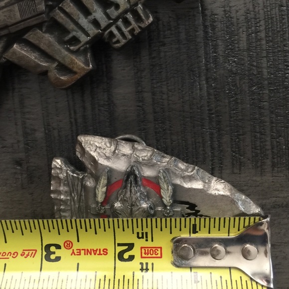 2Vintage chiseled arrow head 1986 belt bu… main image 6